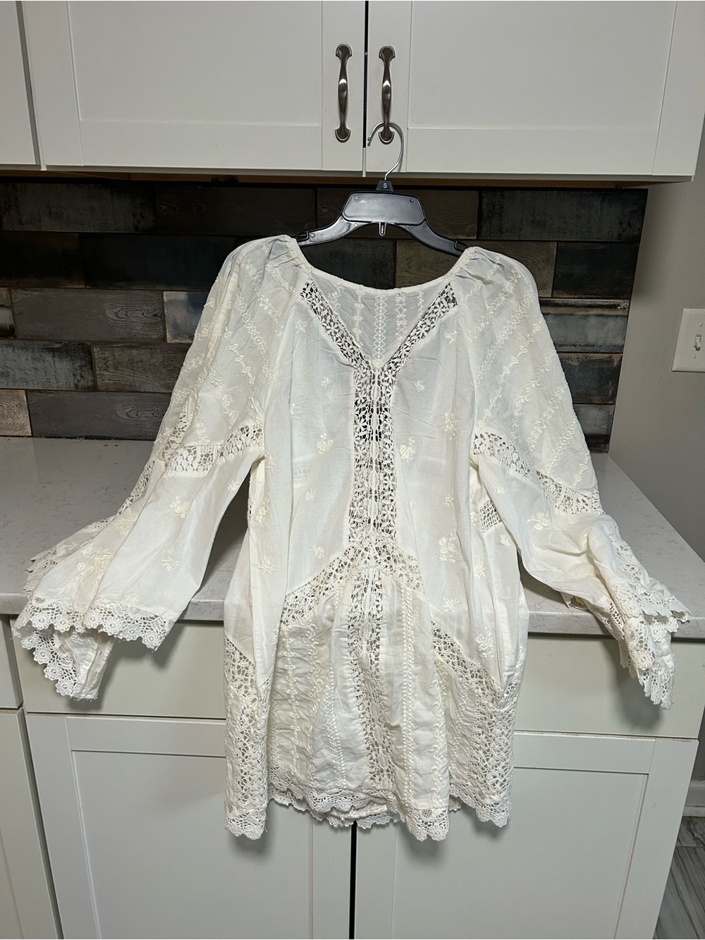 ❌SOLD❌ NWT Free People Wildflower Muse Mini Dress in Egret - Picture 8 of 11